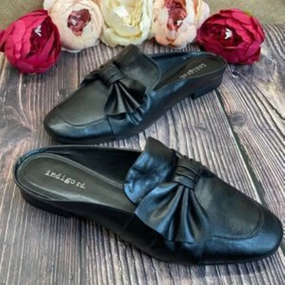 Indigo Rd. Black Maggie Mules 8M