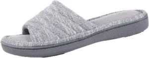 isotoner Women's Space Dyed Andrea Slide Slipper with Moisture Wicking for Indoor/Outdoor Comfort and Arch Support
