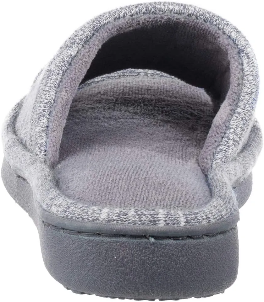 isotoner Women's Space Dyed Andrea Slide Slipper with Moisture Wicking for Indoor/Outdoor Comfort and Arch Support