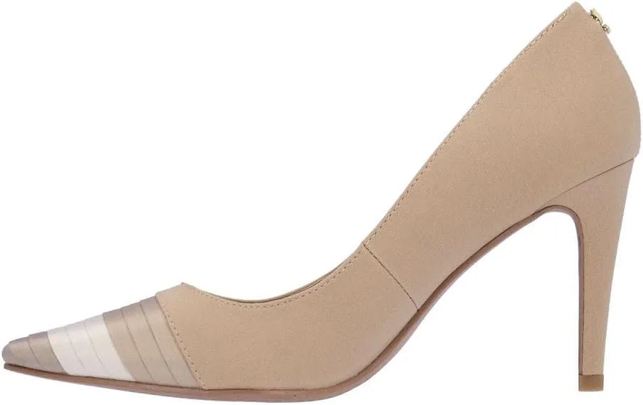 J. Renee Garbina - Heels for Women - Pointed Toe - Synthetic Outsole - Pleated Cap Toe - Kitten Heels