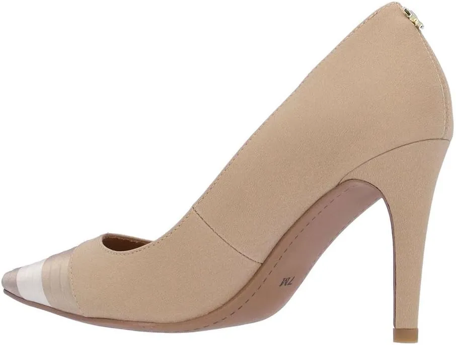 J. Renee Garbina - Heels for Women - Pointed Toe - Synthetic Outsole - Pleated Cap Toe - Kitten Heels