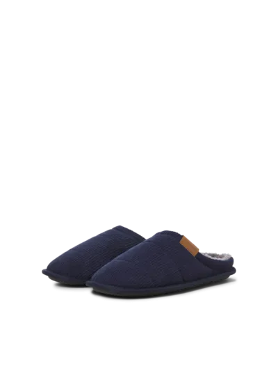 Jack & Jones CORDIE Mens Mule Slippers Navy Blazer