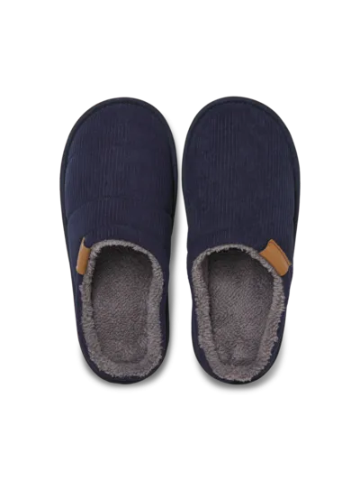 Jack & Jones CORDIE Mens Mule Slippers Navy Blazer