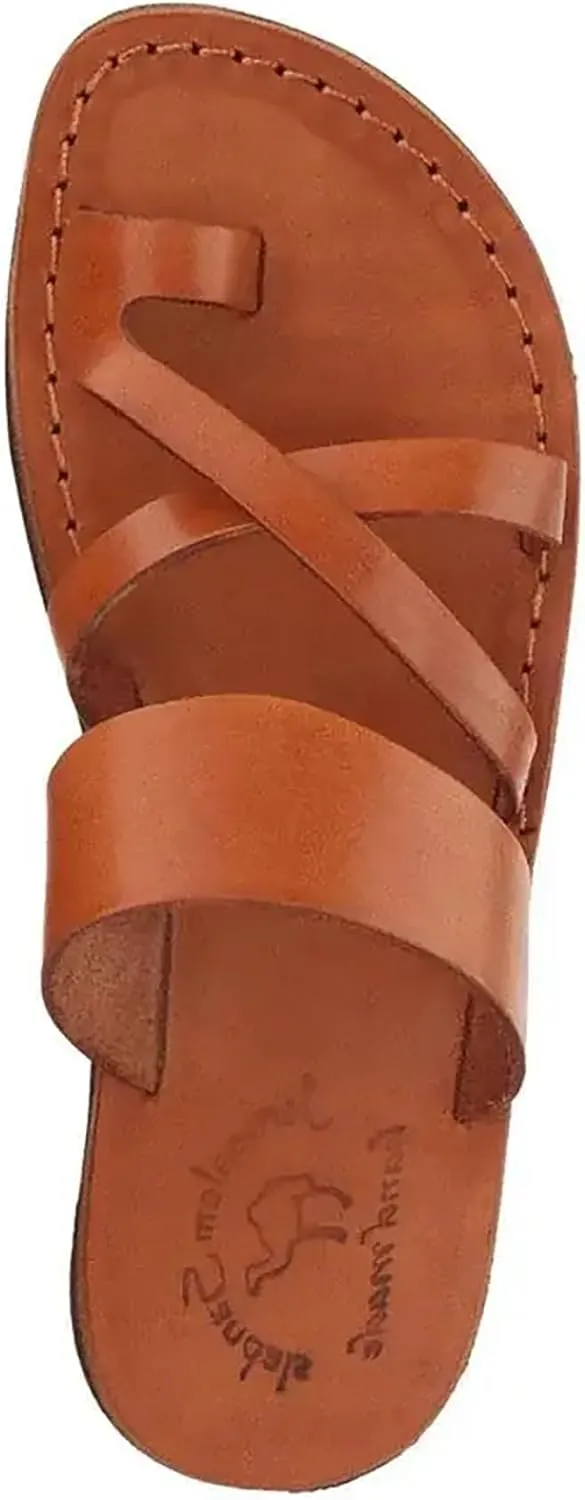 Jerusalem Sandals The Good Shepherd - Leather Toe Loop Slide - Men Sandals