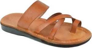 Jerusalem Sandals The Good Shepherd - Leather Toe Loop Slide - Men Sandals