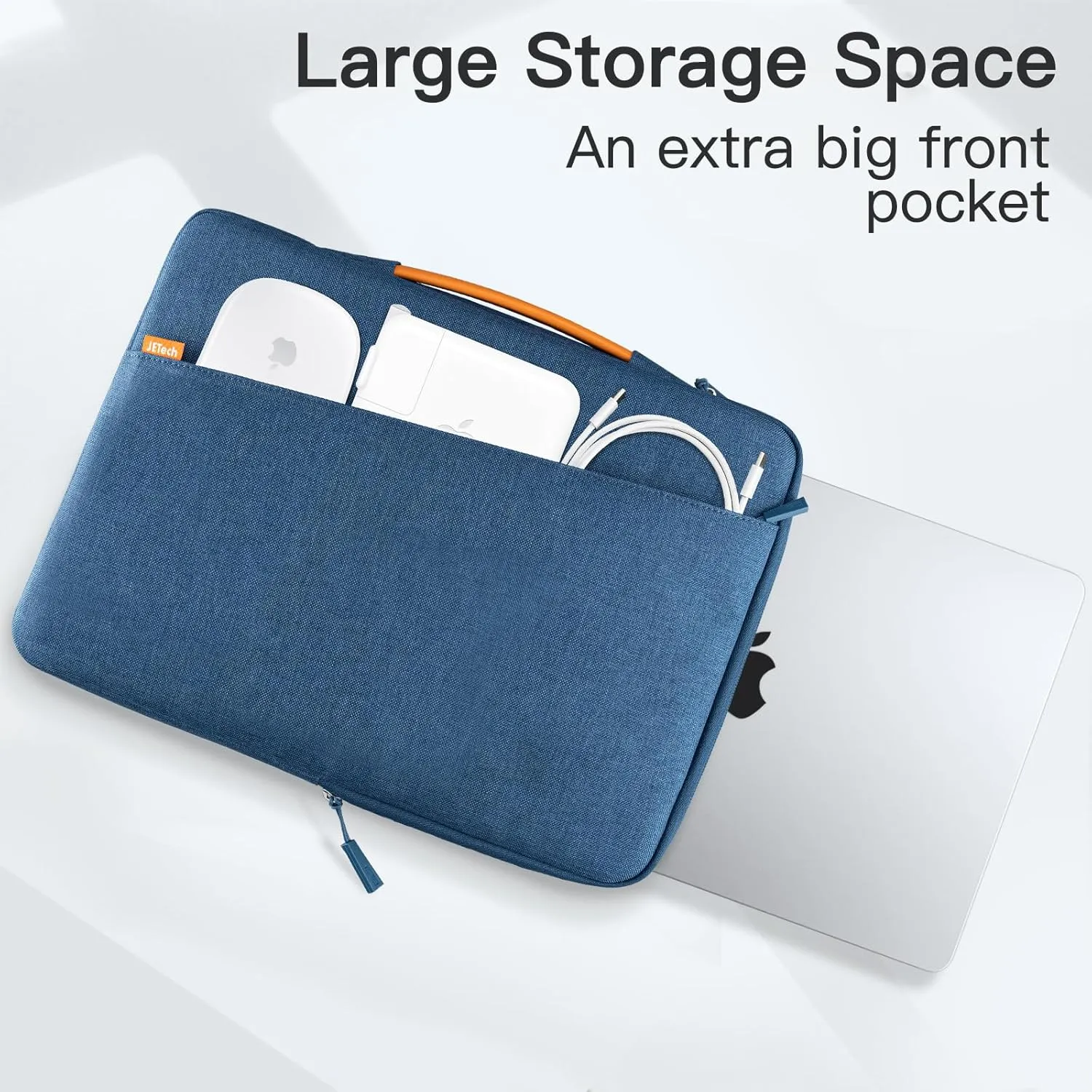 JETech Laptop Sleeve for 13-14Inch MacBook Air/Pro (M4/M3/M2/M1, 2021-2025), Waterproof Bag with Portable Handle and Pocket