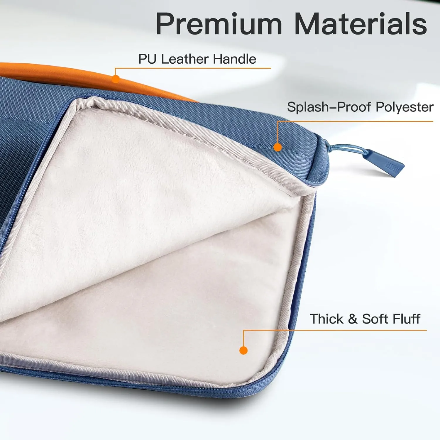 JETech Laptop Sleeve for 13-14Inch MacBook Air/Pro (M4/M3/M2/M1, 2021-2025), Waterproof Bag with Portable Handle and Pocket