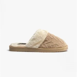 Jo & Joe MEGAN Womens Mule Slippers Beige