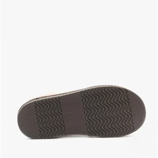 Jo & Joe SHETLAND Womens Mule Slippers Brown Tartan