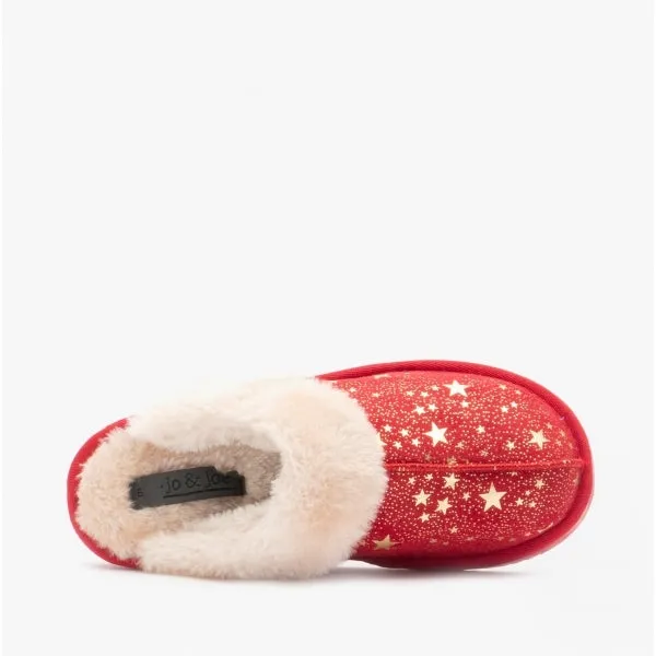 Jo & Joe TIGGI Womens Mule Slippers Red