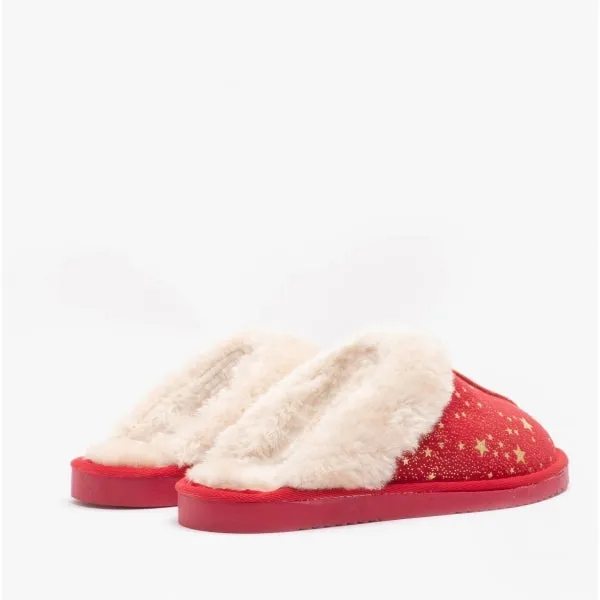 Jo & Joe TIGGI Womens Mule Slippers Red