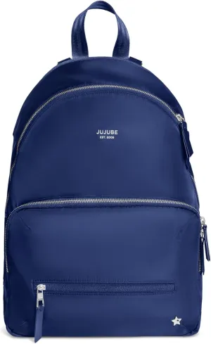 JuJuBe New Everyday Diaper Bag Backpack with Portable Changing Pad, Stroller Straps, Large Travel Backpack for Boy or Girl, Carrying Baby Bottles, Wipes, Diapers, Pacifiers, Navy