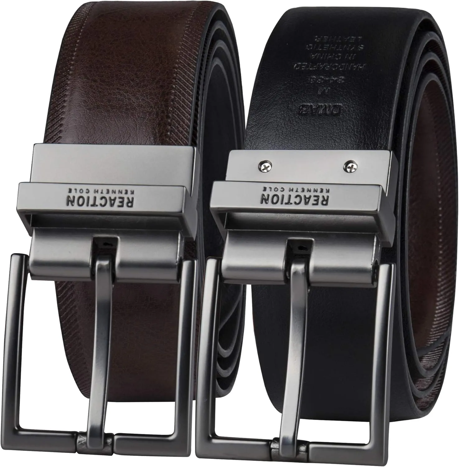 Kenneth Cole REACTION Men's Two-in-one Reversible Belt