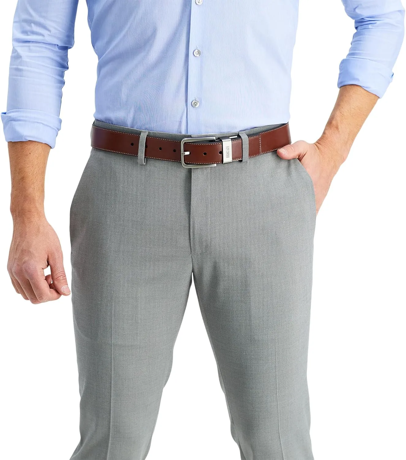 Kenneth Cole REACTION Men's Two-in-one Reversible Belt