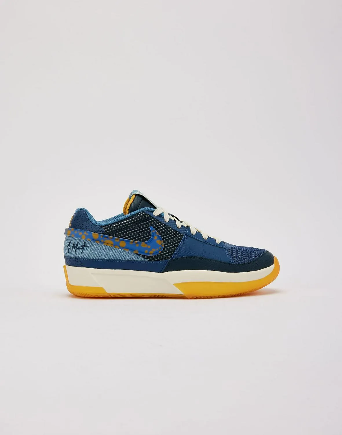 Kids Nike Ja 1 SE GS Navy Blue Brown Black White Yellow FQ7371-400 Shoe Trainer