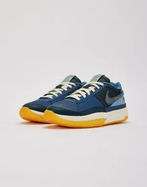 Kids Nike Ja 1 SE GS Navy Blue Brown Black White Yellow FQ7371-400 Shoe Trainer