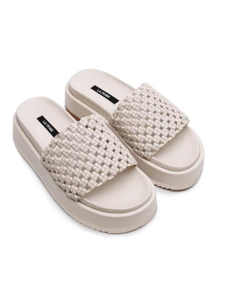 Knotted Platform Slide Milk