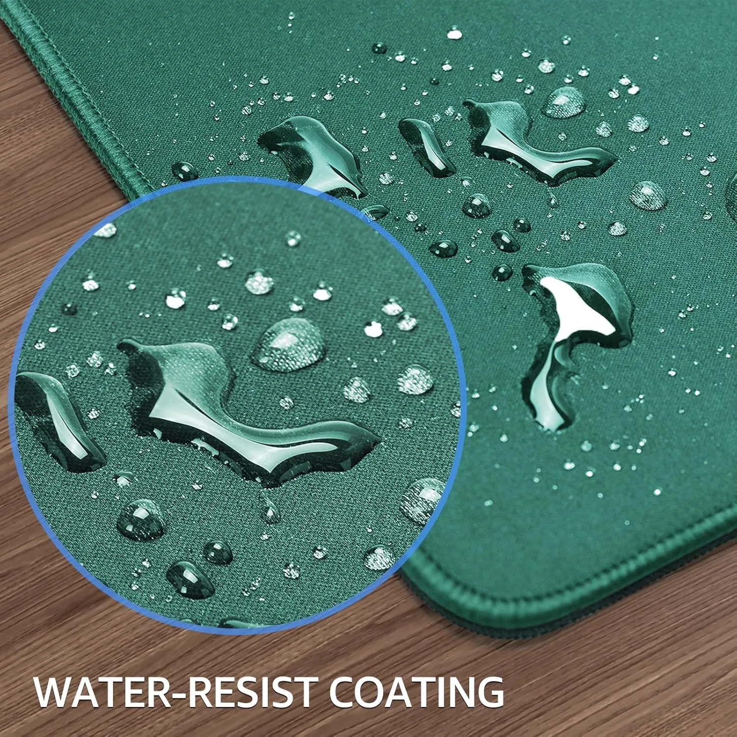 KTRIO Large Gaming Mouse Pad with Stitched Edges, Extended Mousepad with Superior Micro-Weave Cloth, Non-Slip Base, 31.5 x 15.7 in Keyboard Pad, Desk Mat for Gamer, Office & Home, Green
