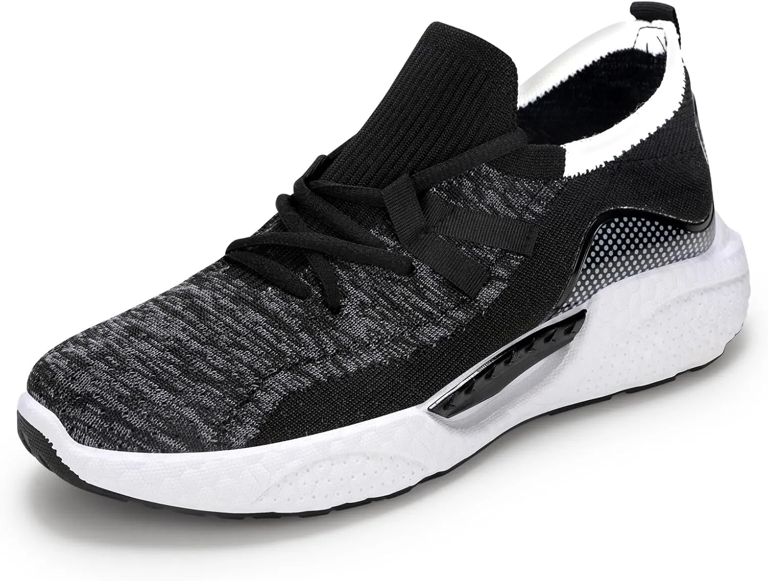 KUNWFNIX Womens Walking Tennis Shoes Slip On Memory Foam Lightweight Casual Sneakers Breathable Tennis Shoes for Gym Travel Work