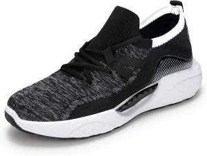 KUNWFNIX Womens Walking Tennis Shoes Slip On Memory Foam Lightweight Casual Sneakers Breathable Tennis Shoes for Gym Travel Work