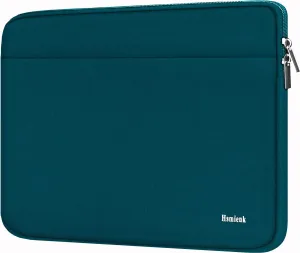 Laptop Sleeve Case 15.6 inch, Shockproof Protective Notebook Bag with Accessory Pocket, Briefcase Carrying Laptop Sleeve for 15.6" HP, ASUS, Dell, Lenovo, Acer -Cyan Color