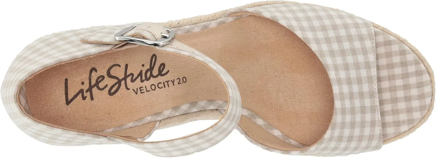 LifeStride Women's Go for It Espadrille Wedge Sandal