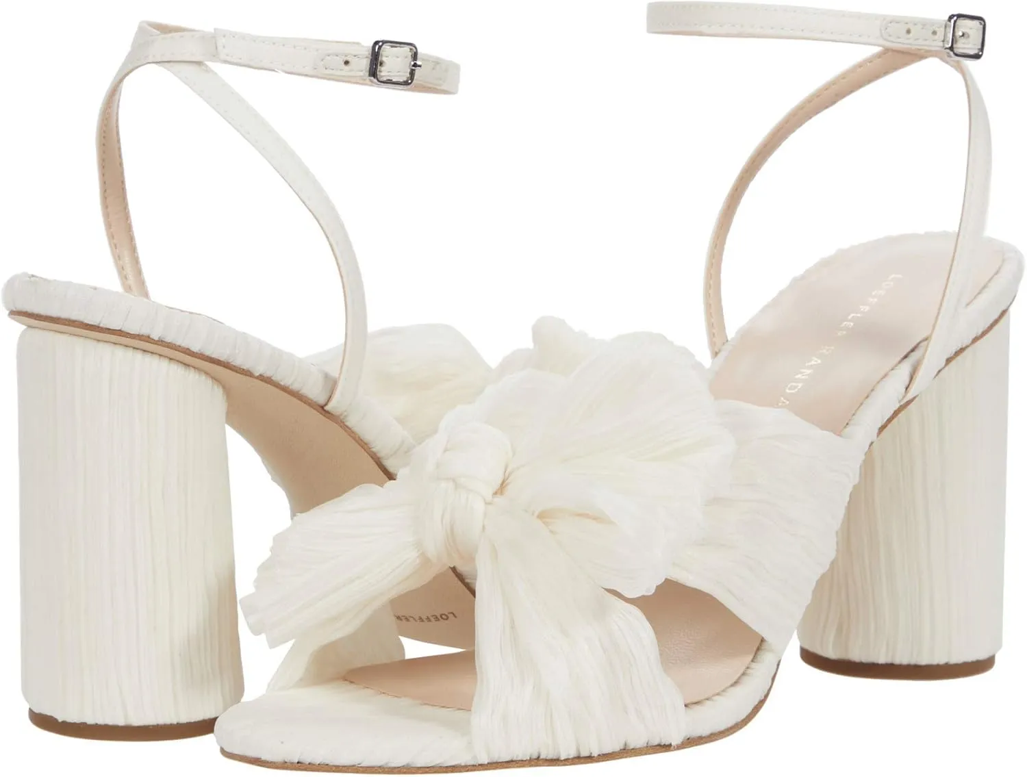 Loeffler Randall Women's Camellia Pleated Bow Heel with Ankle Strap