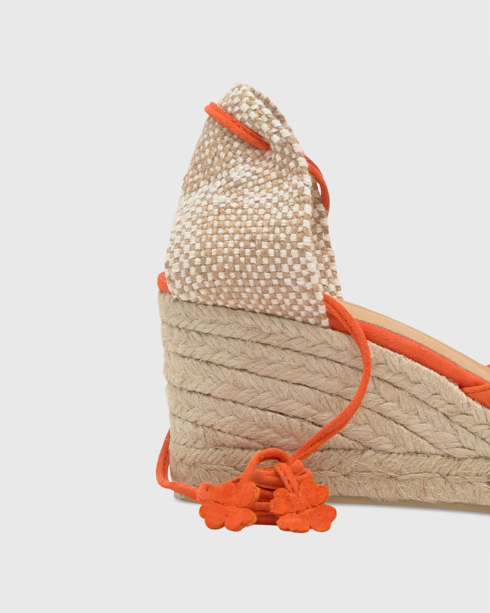 Low Carina Espadrille in Papaya Suede