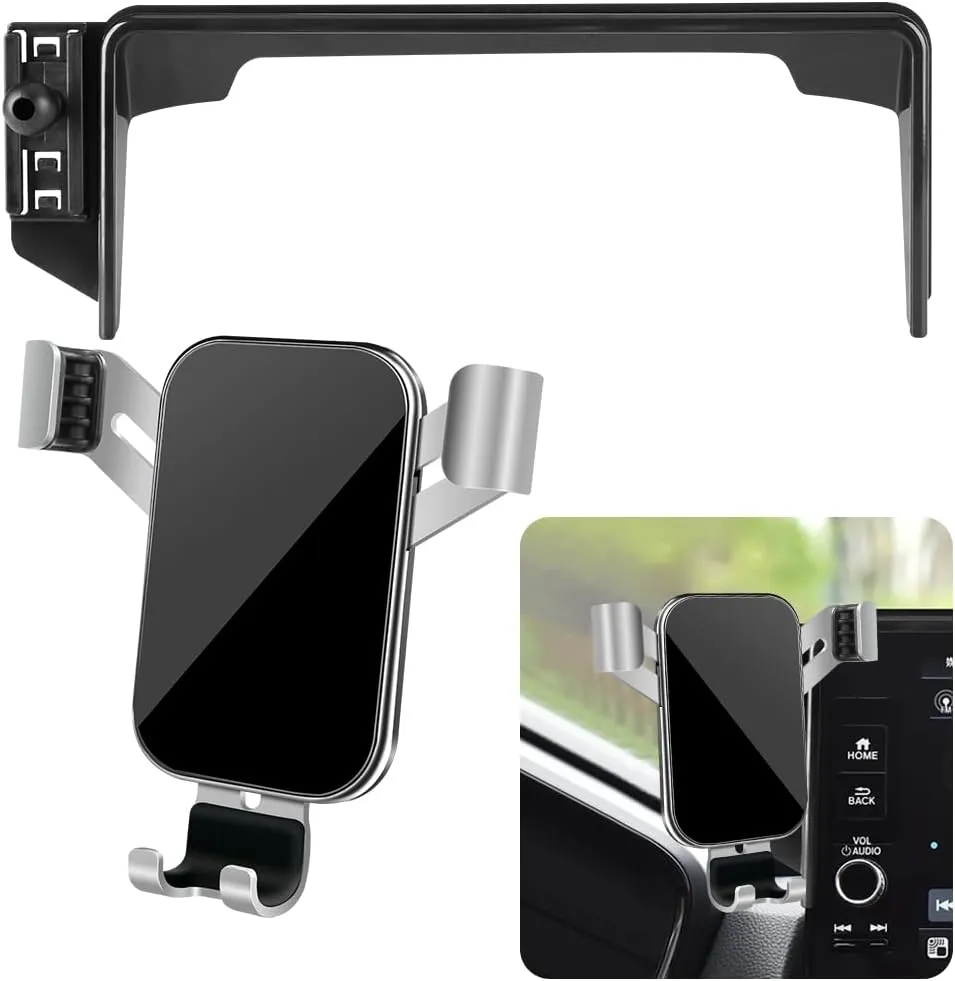 LUNQIN Car Phone Holder for Honda CRV CR-V 2023 2024 2025 and Honda CR-V Hybrid 2023 2024 2025 Screen Stand Auto Interior Accessories Best Cell Phones Mount Cellphone Mobile Charging Cradle Accessory