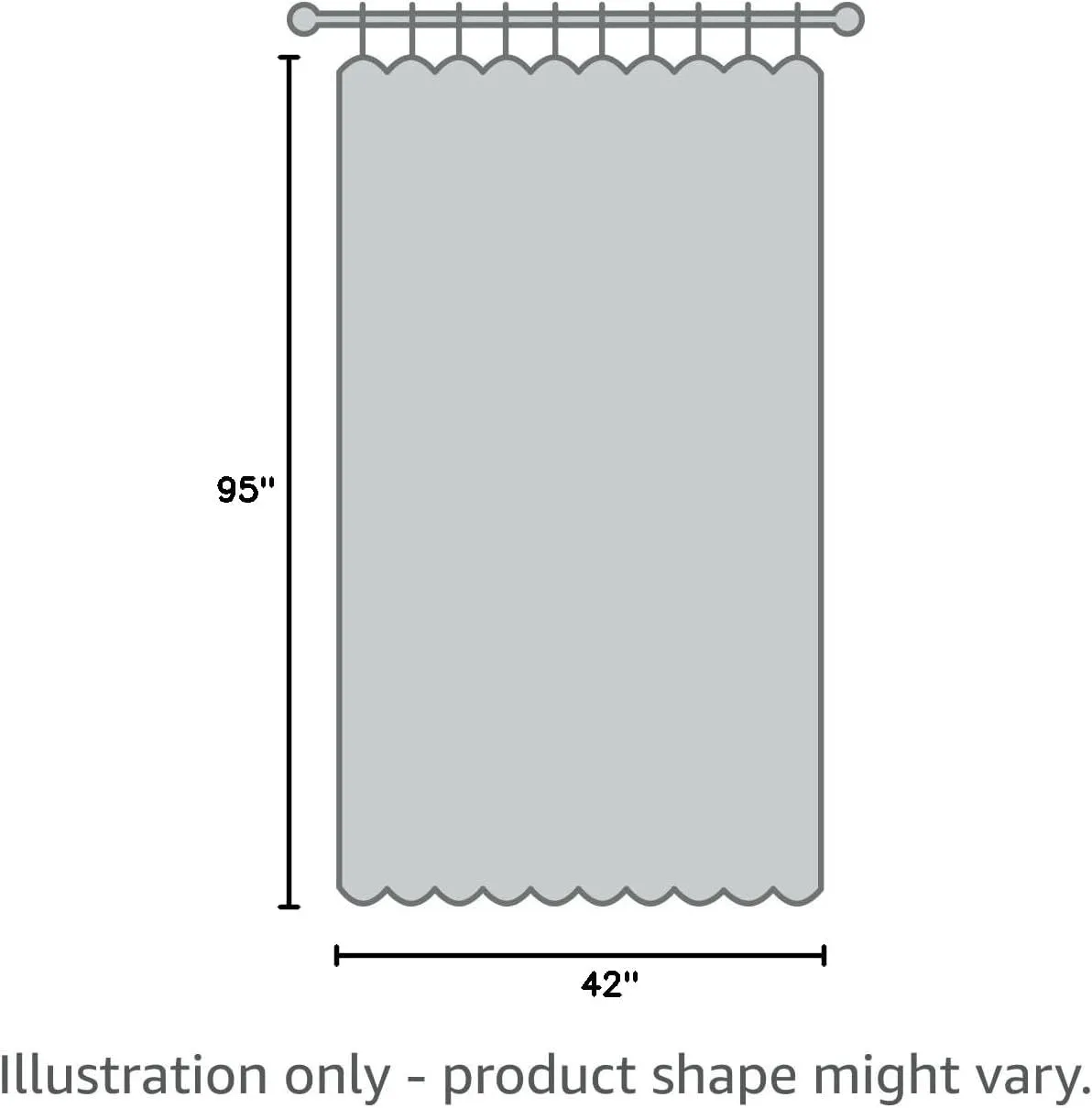 Lush Decor Nova Ruffle Window Curtain Panel Pair, 42"W x 95"L, White