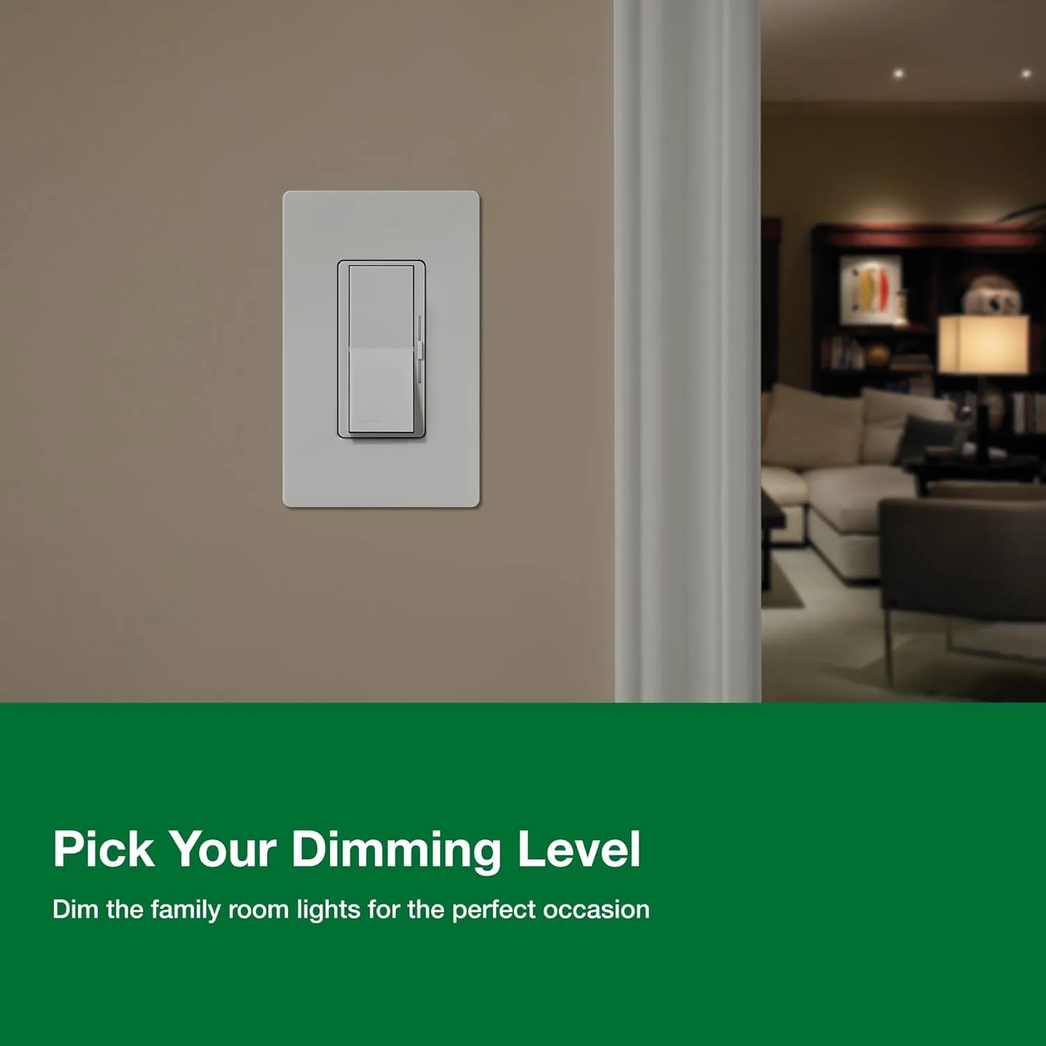 Lutron Diva LED  Dimmer Switch for Dimmable LED, Halogen and Incandescent Bulbs, 150 Watt, Single-Pole or 3-Way, DVCL-153P-AL, Almond