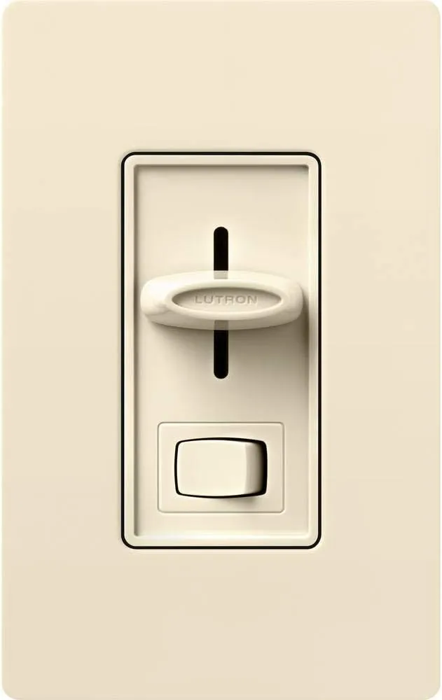 Lutron Skylark LED  Dimmer Switch for Dimmable LED, Halogen and Incandescent Bulbs | 150W/Single-Pole or 3-Way | SCL-153P-AL | Almond