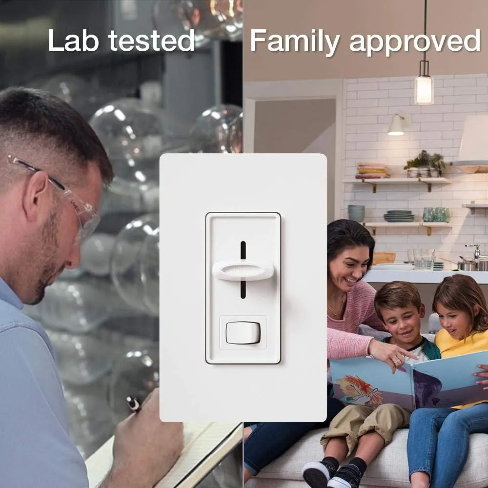 Lutron Skylark LED  Dimmer Switch for Dimmable LED, Halogen and Incandescent Bulbs | 150W/Single-Pole or 3-Way | SCL-153P-AL | Almond