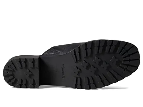 Madewell The Mindy Lugsole Mule in Leather True Black 5.5 M