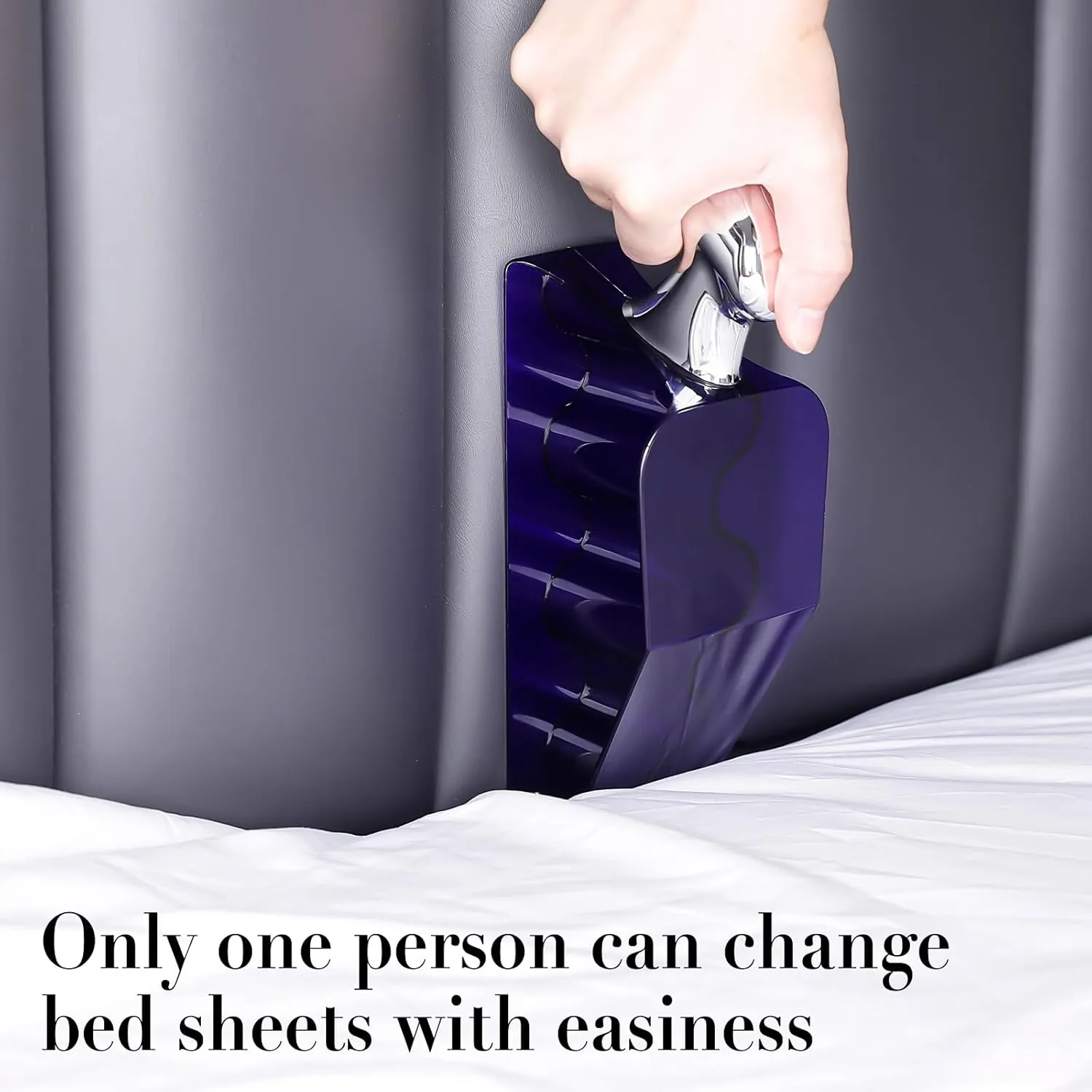 Mattress Lifter & Wedge Bed Maker Tool for Changing Sheets - Helps Lift and Hold The Mattress, Tucks Sheets, Removes Sheets, Bed Skirts - Alleviating Back Pain (1 Piece)
