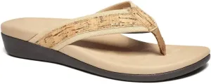 MEGNYA Womens Orthotic Flip Flops, Plantar Fasciitis Sandals for Flat Feet with Arch Support Thong Style Flip Flops, Comfortable Walking Sandals for Beach, Vacation