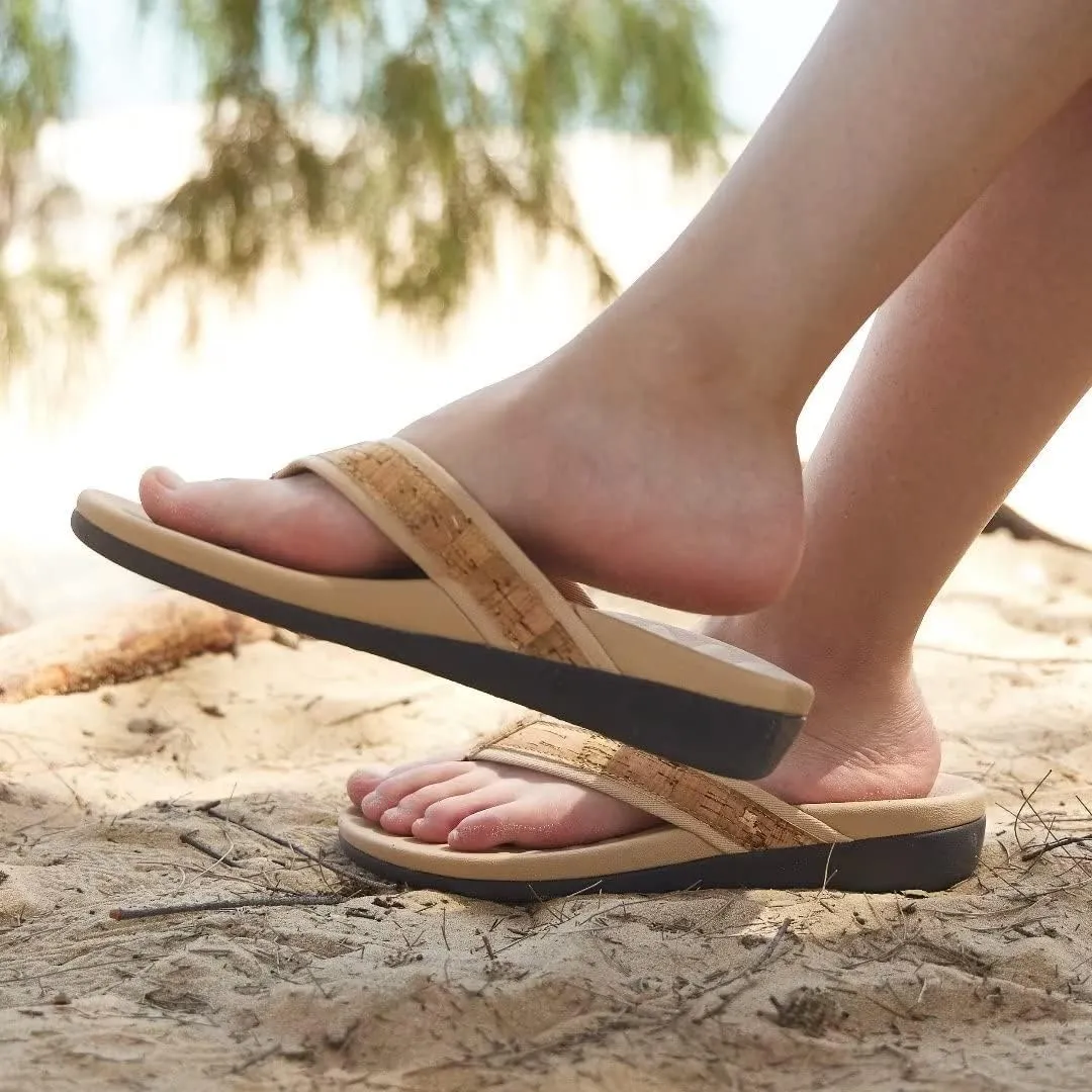 MEGNYA Womens Orthotic Flip Flops, Plantar Fasciitis Sandals for Flat Feet with Arch Support Thong Style Flip Flops, Comfortable Walking Sandals for Beach, Vacation