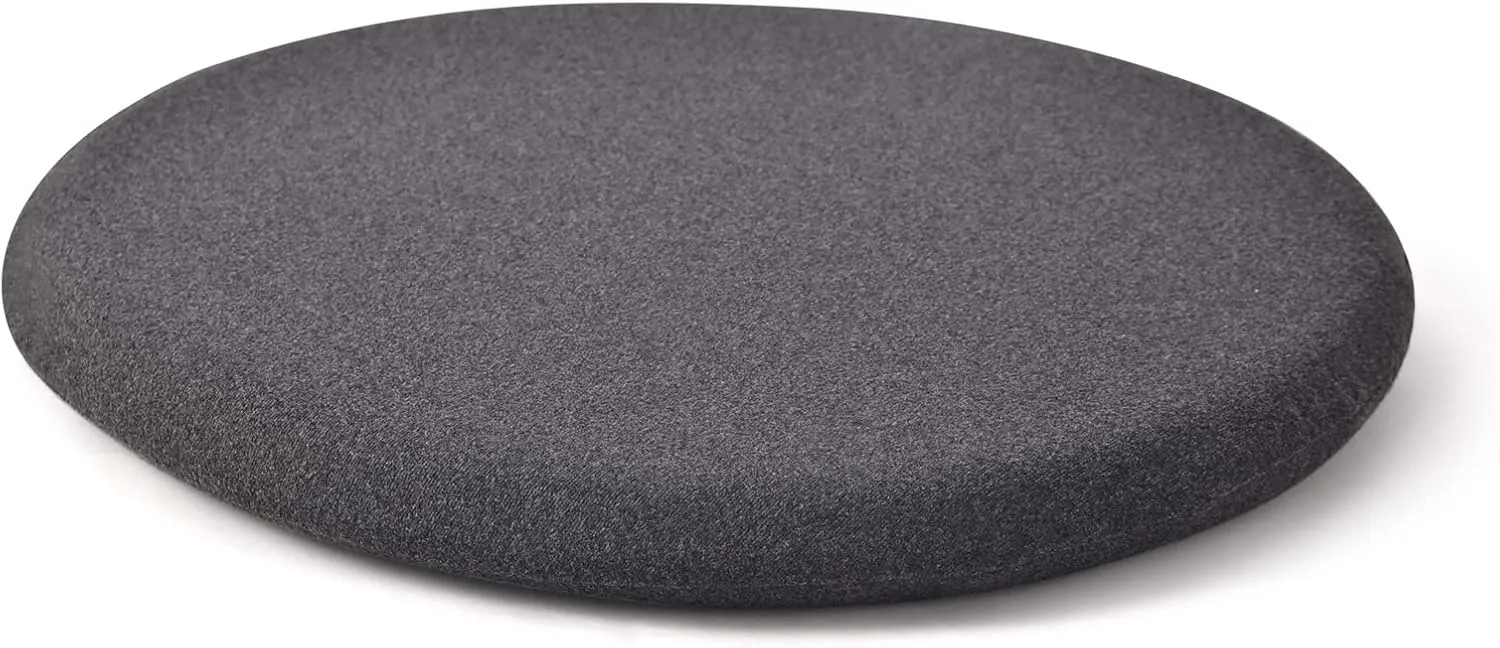 Memory Foam Seat Cushion 16 Inch Round Chair Cushion for Bar Stool Reversible Circle Bistro Chair Pad Washable for Kitchen Dining Comfortable Mat for Home Office