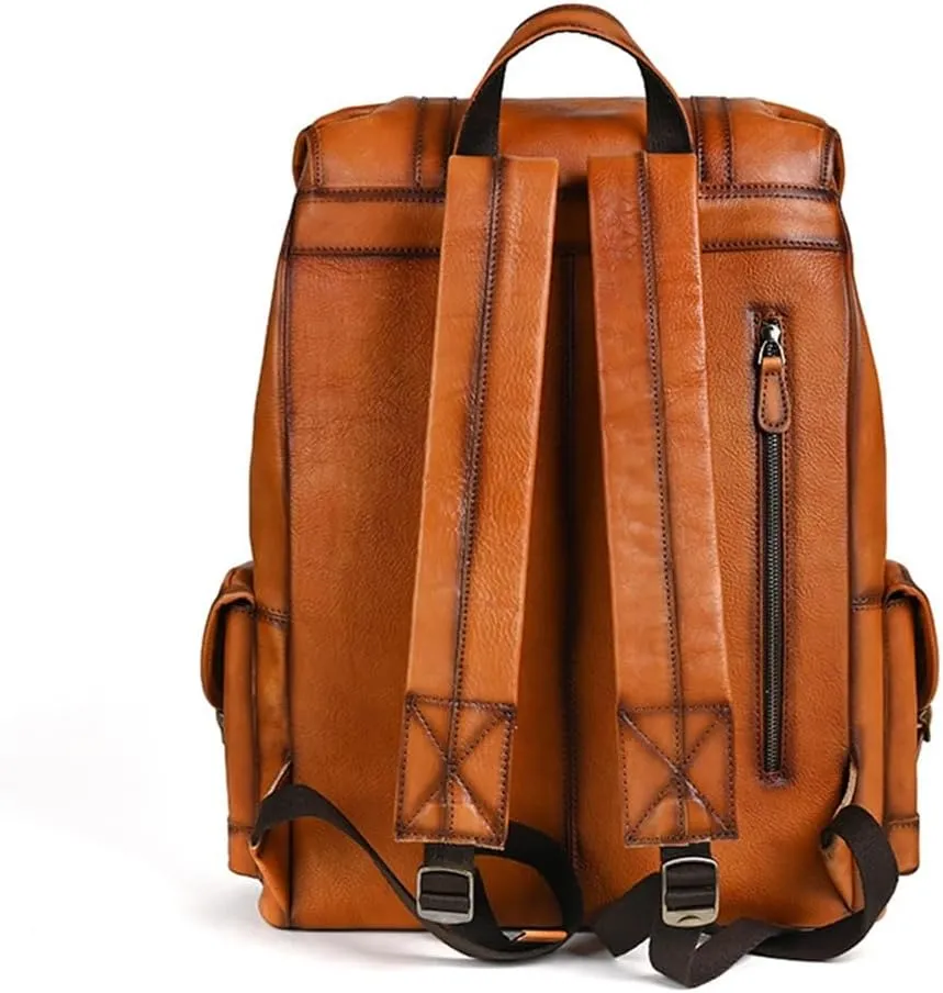 Men's Backpack Vintage Casual Shoulder Bag Business Computer Travel Bag