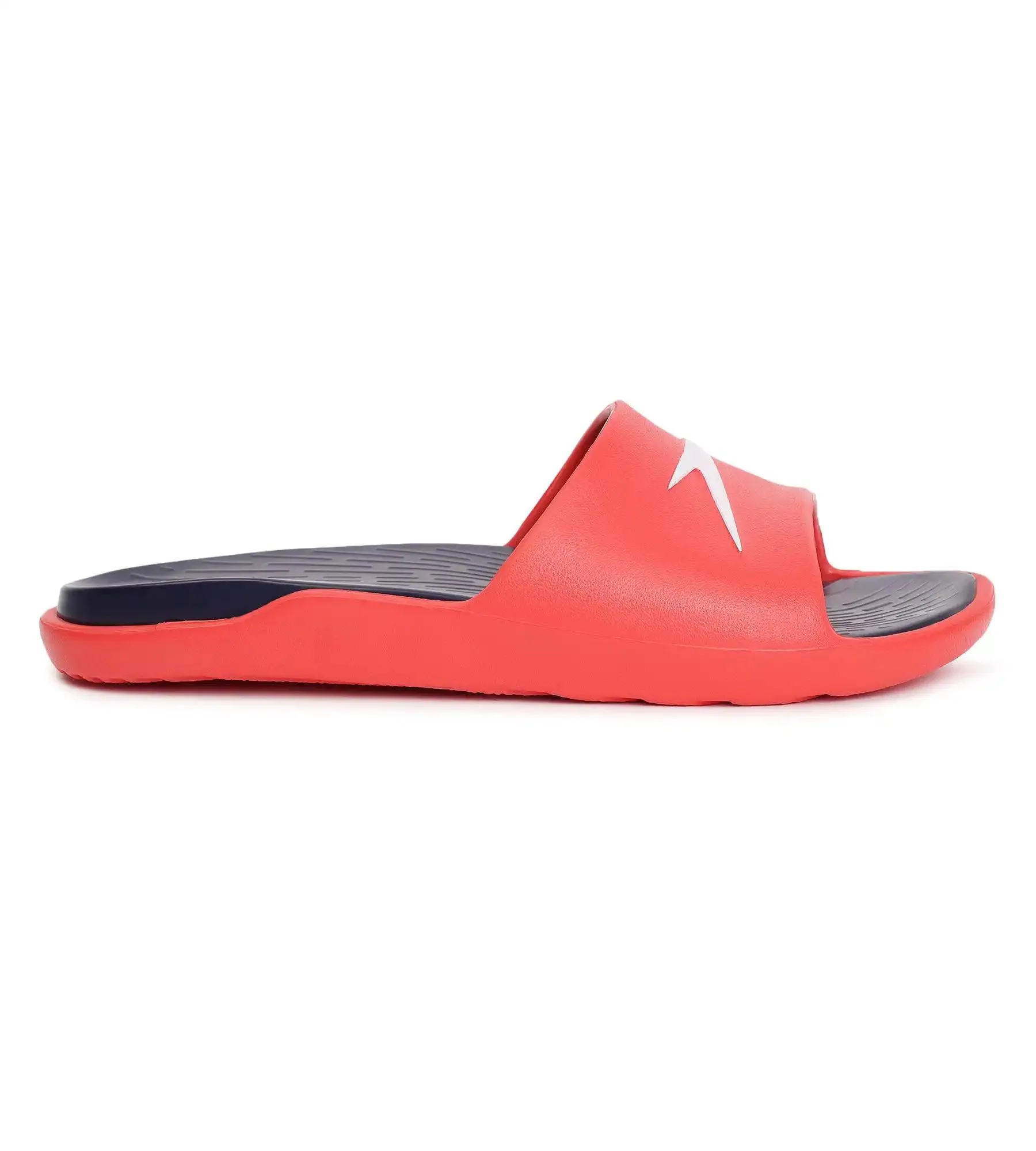 Men's Dual Colour Slides - True Navy & Fed Red