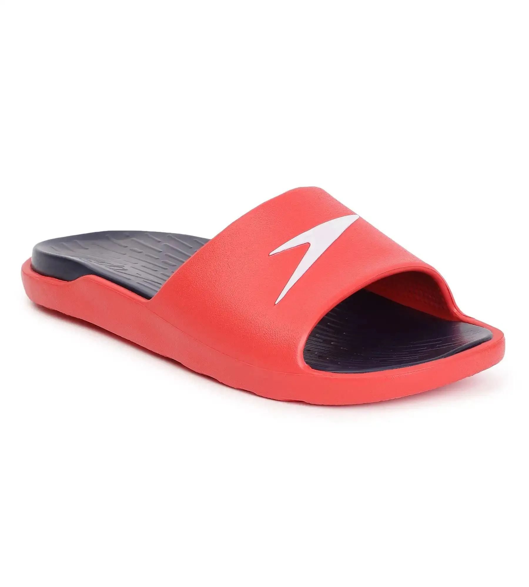 Men's Dual Colour Slides - True Navy & Fed Red