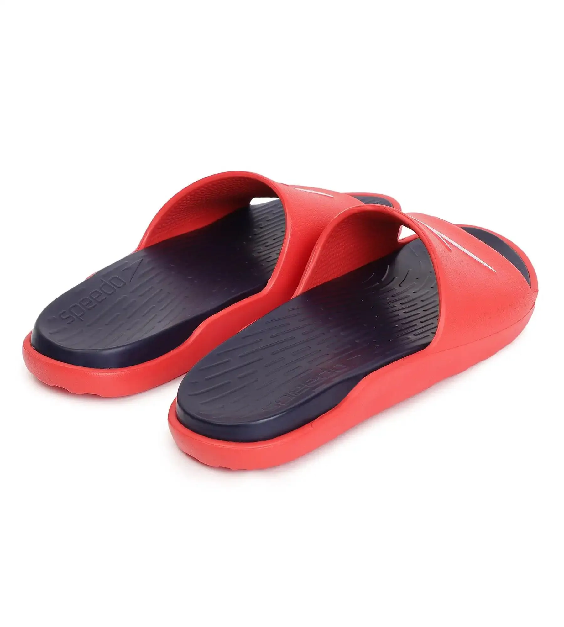 Men's Dual Colour Slides - True Navy & Fed Red