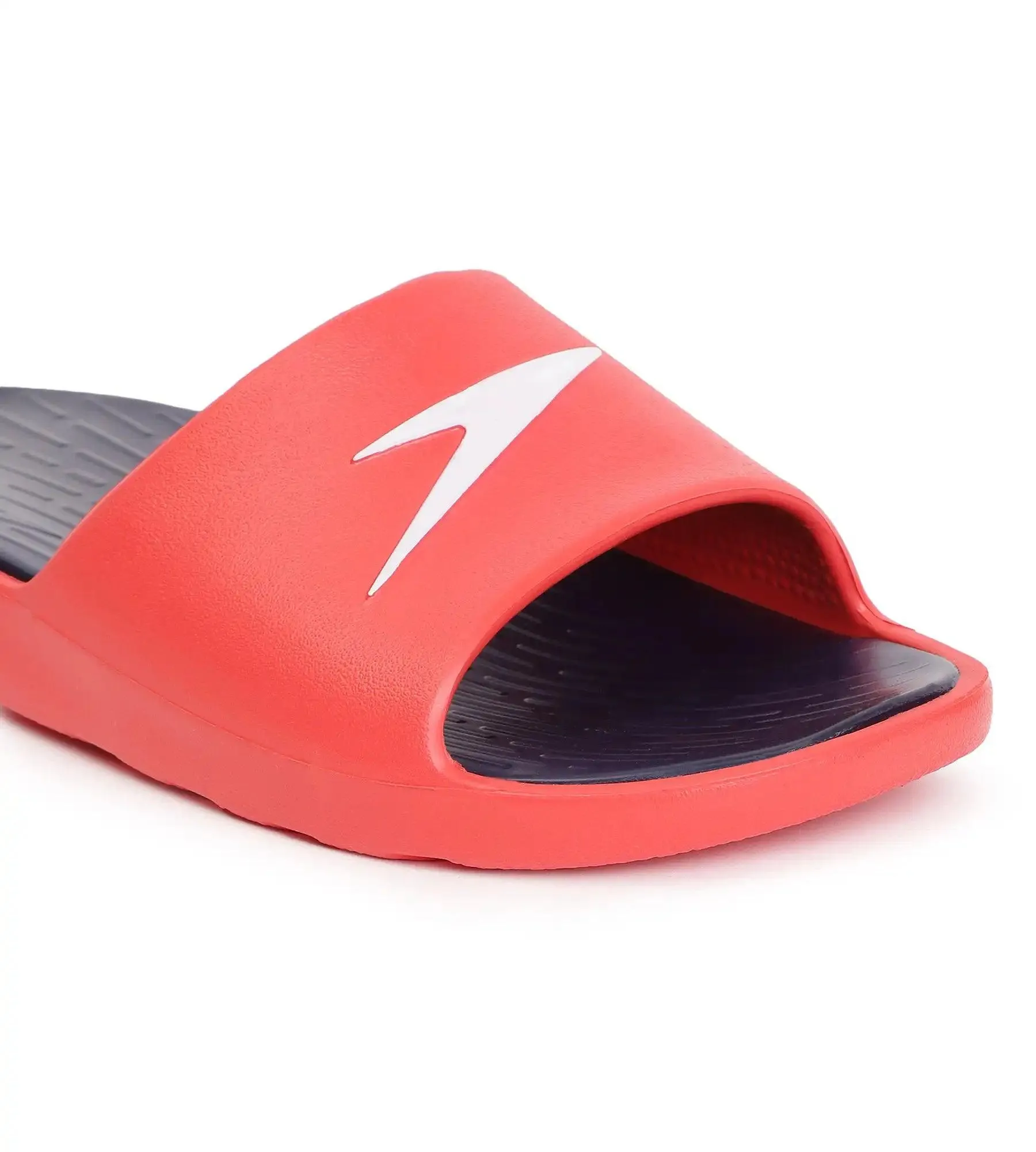 Men's Dual Colour Slides - True Navy & Fed Red