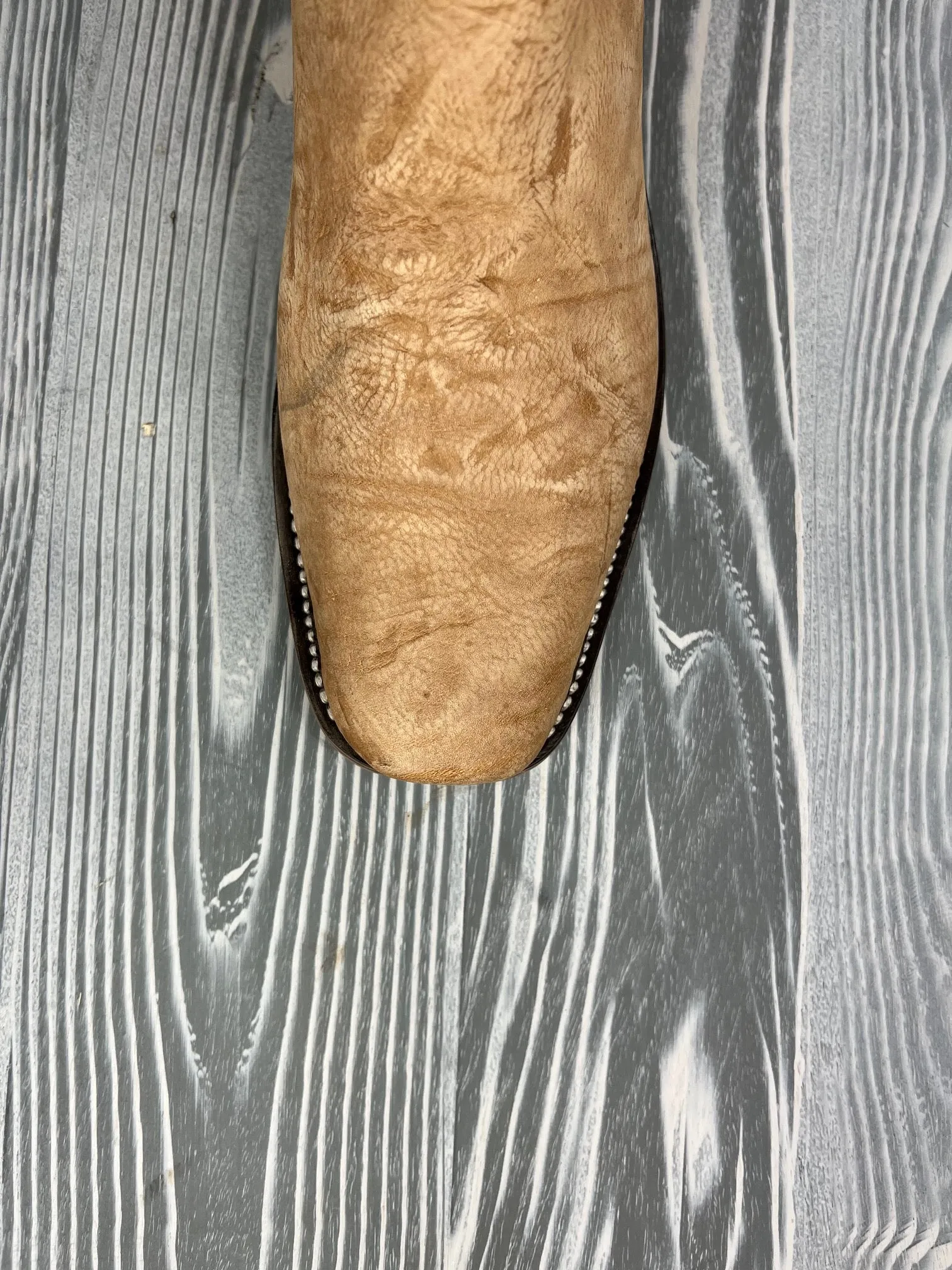 Men's Olathe Tan Washed Shoulder with 16" Black Mule Tops