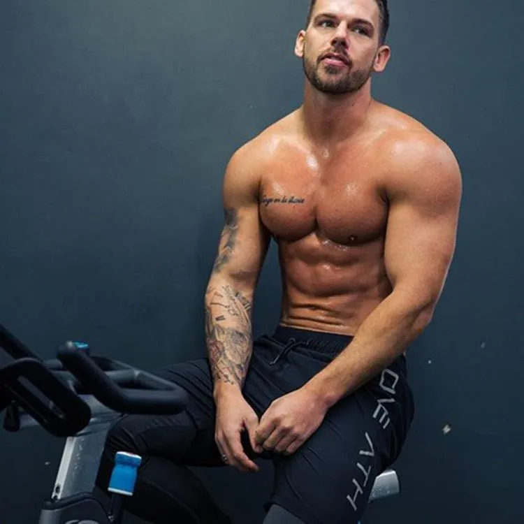 Men's Running Gym Shorts with Elastic Waistband