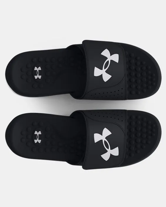 Men's UA Ignite 7 Pro Slide Sandal - Black/Black/White