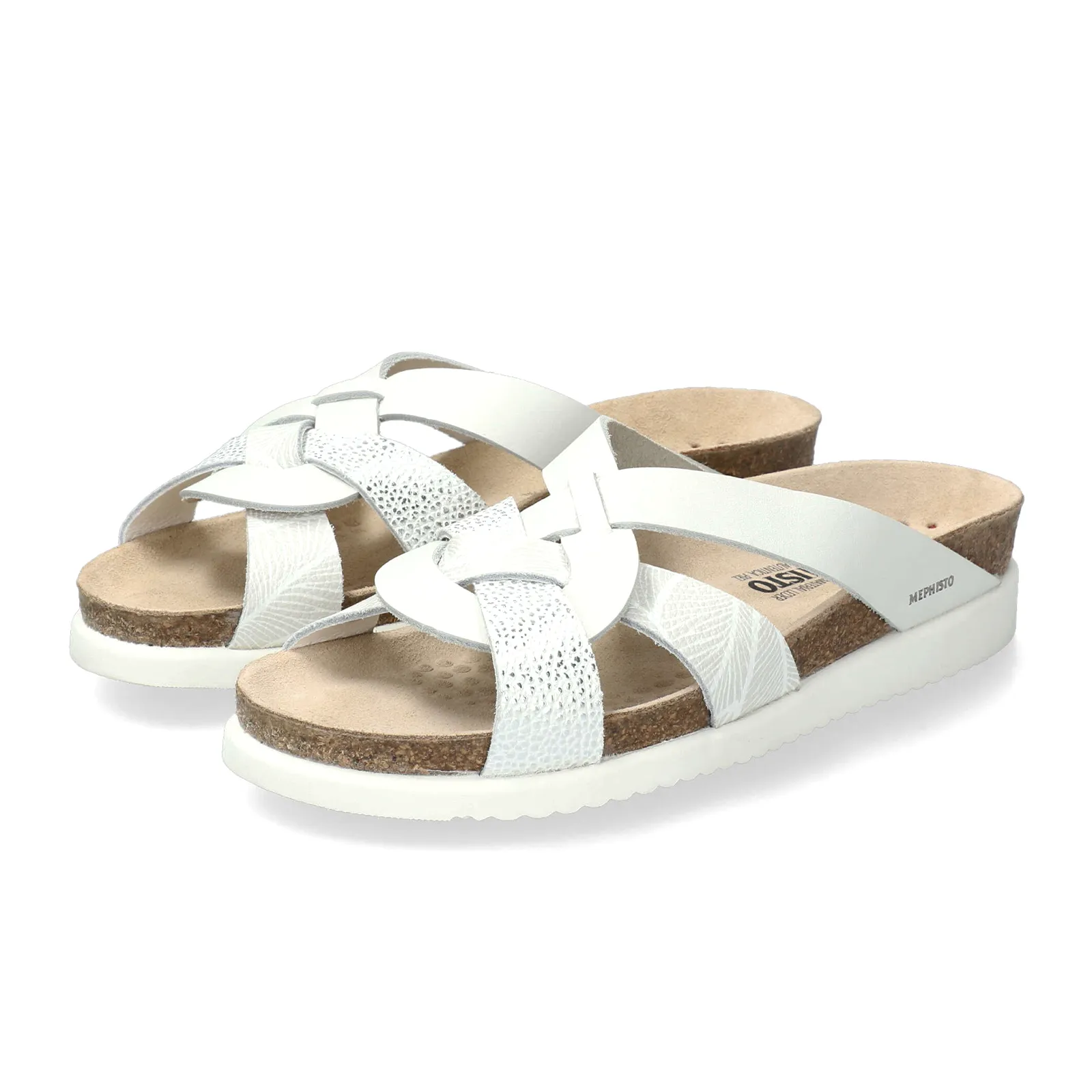 Mephisto Halix Slide Sandal (Women) - Silver Condor