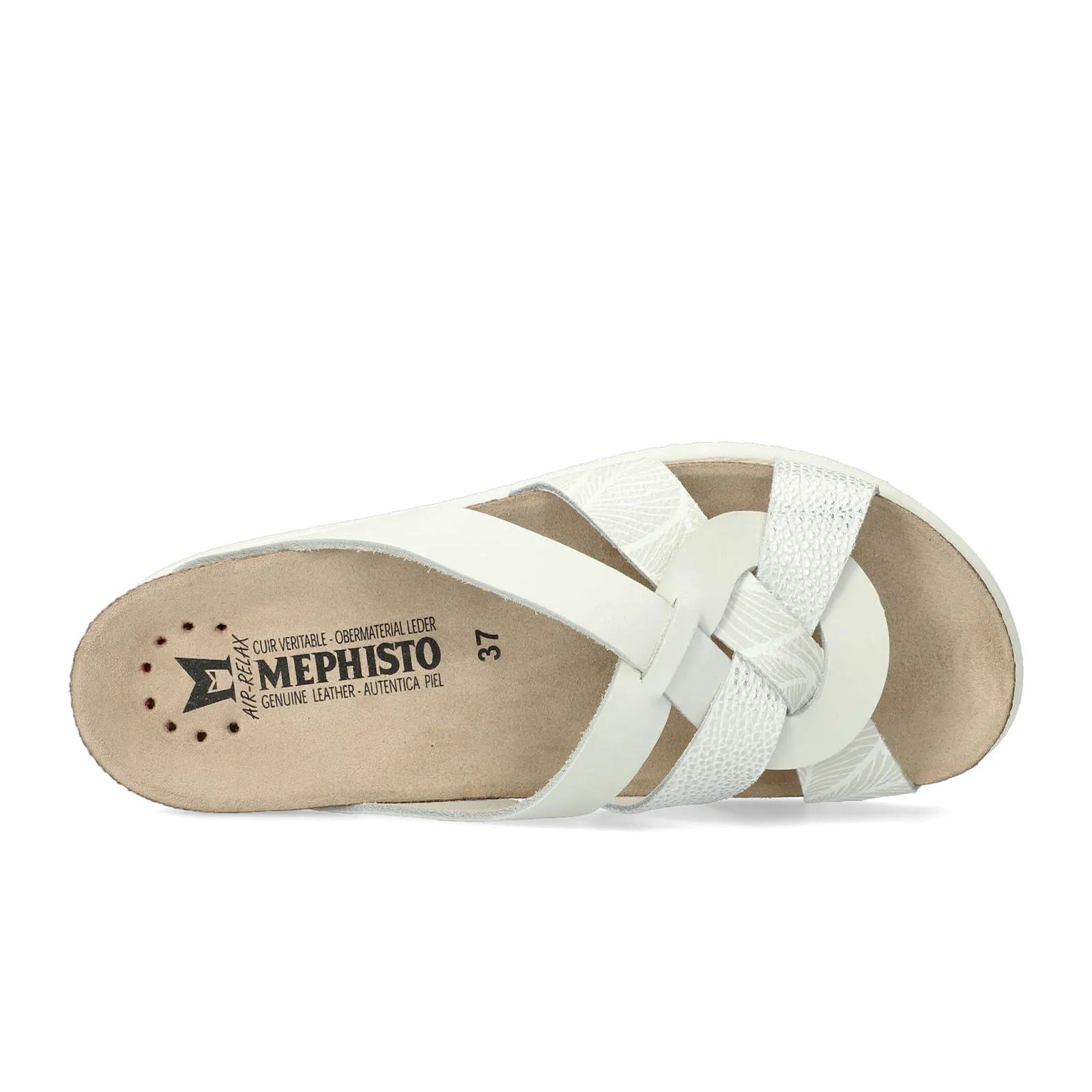 Mephisto Halix Slide Sandal (Women) - Silver Condor