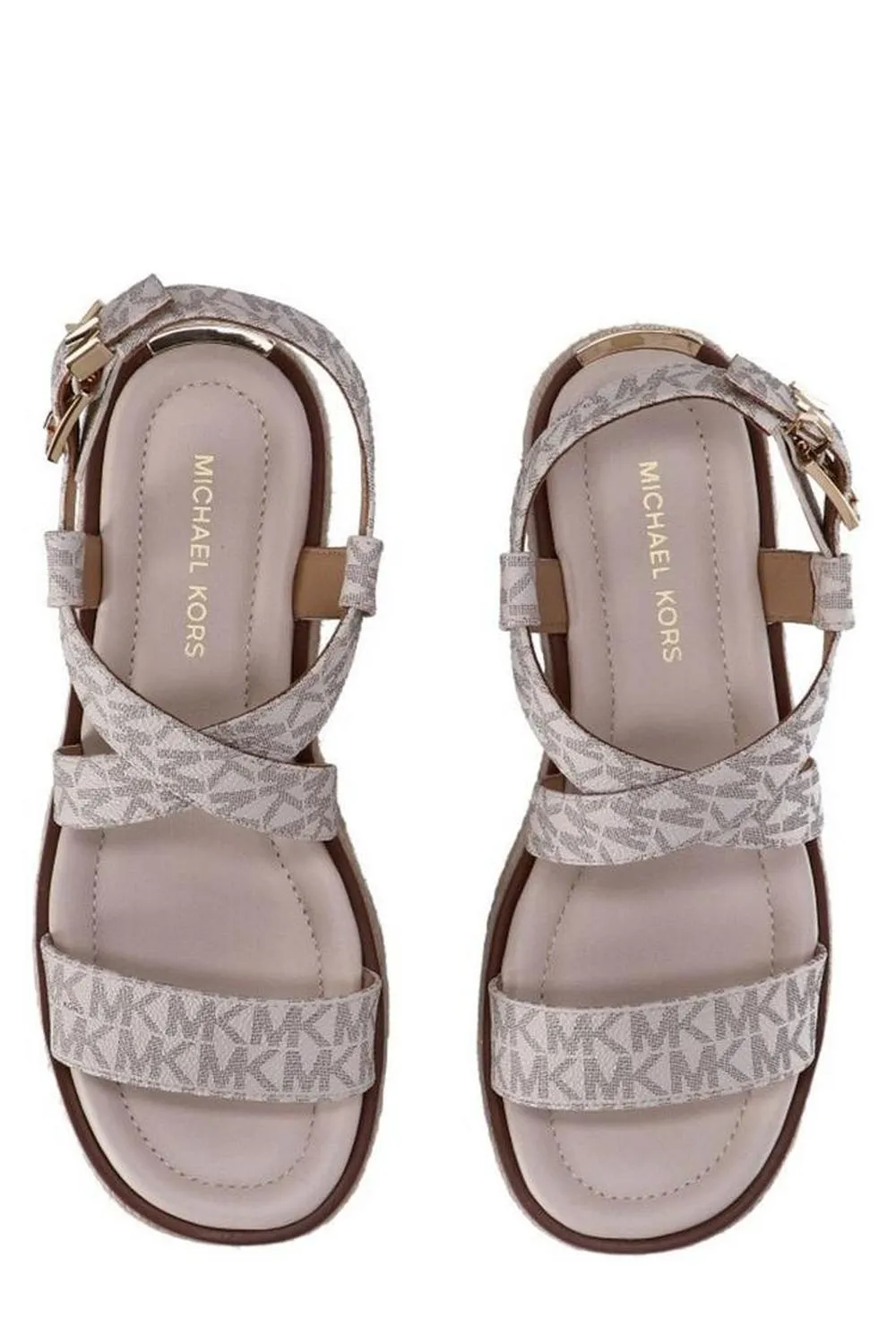 Michael Michael Kors  Lynn Signature Logo Platform Espadrille Sandals