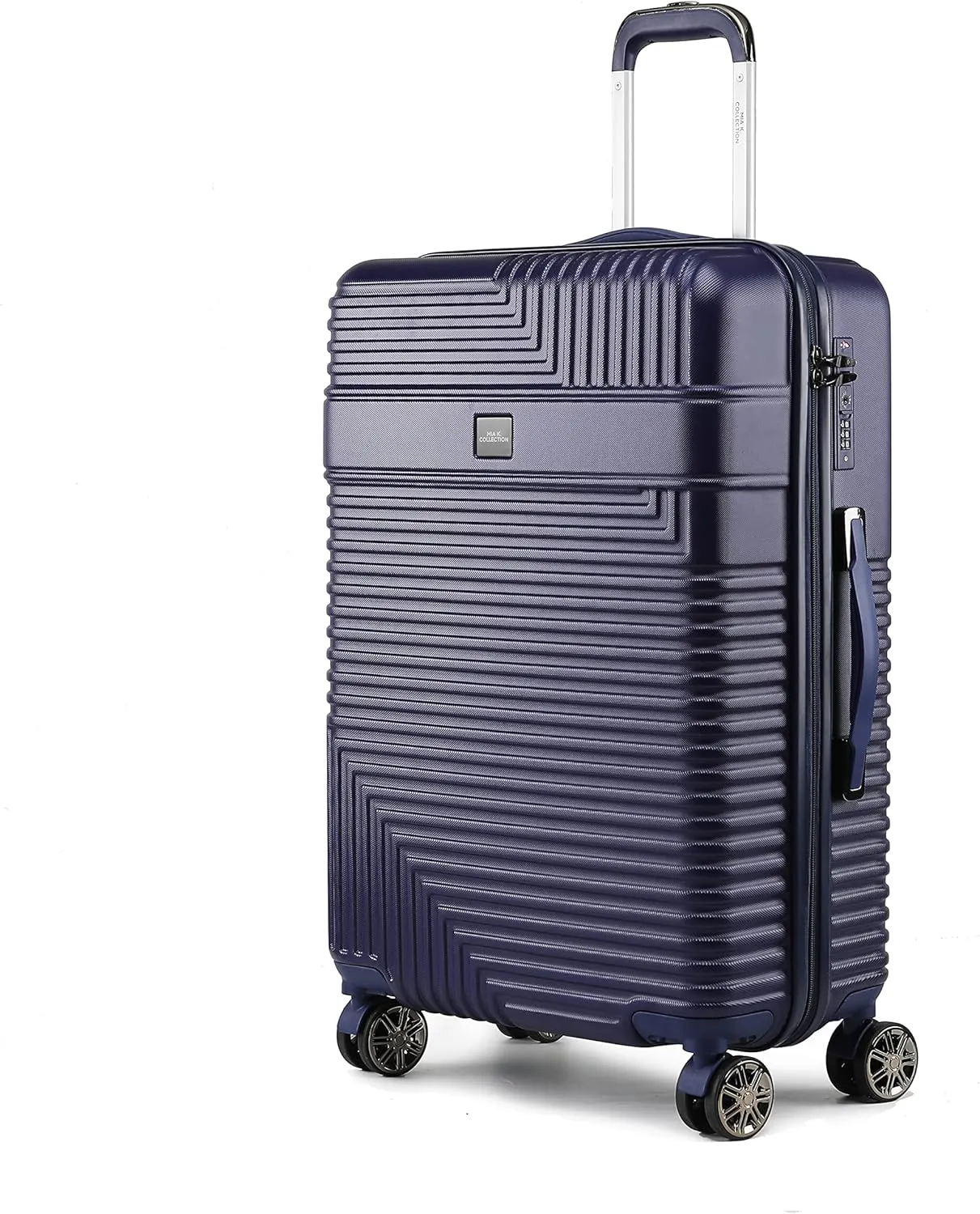 MKF Collection Large Suitcase with wheels, Polycarbonate Fashion Travel bags Spinner Hardshell Lightweight Luggage